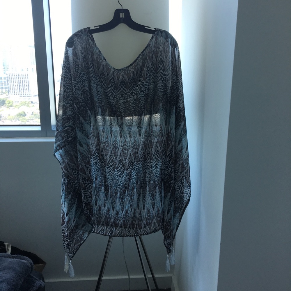 Debbie Katz South Beach poncho cover up
